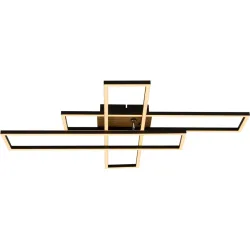 Deckenlampe Jakobs MDF/Aluminium schwarz 38W LED - LED- LED Energiesparlampe
