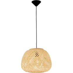 Pendellampe Asmara Bambus/Kunststoff Natur Ø 35cm E27