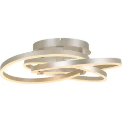 Deckenlampe Don Aluminium nickel Ø 70cm 60W LED - LED- LED Energiesparlampe