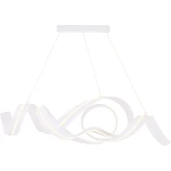 Pendellampe Phoenix Aluminium/Stahl sandweiss 80W LED - LED- LED Energiesparlampe