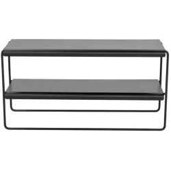 Spinder Design Schuhregal Skadi Schwarz Stahl 73 cm 38.5 cm - Schuhregal