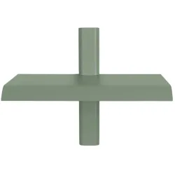 Spinder Design Wandregal Manta Grün Stahl 28 cm 23 cm - Farbe: Dusty Green - Wandregal