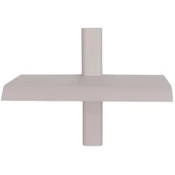 Spinder Design Wandregal Manta Braun Stahl 28 cm 23 cm - Farbe: taupe - Wandregal