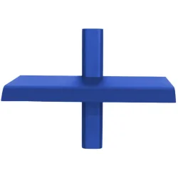 Spinder Design Wandregal Manta Blau Stahl 28 cm 23 cm - Wandregal