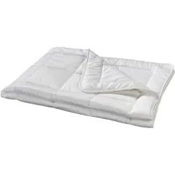 Billerbeck Duvet Leni Weiss Baumwolle 200 cm Viskose/Polyester - Material: 100% Baumwolle, Satin - Duvet