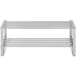 Spinder Design Schuhregal Hesta Silber Stahl 70 cm 29 cm - Farbe: Nickel - Schuhregal