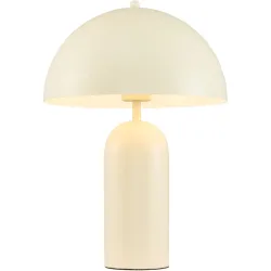 Tischlampe Campell Metall cremeweiss Ø 28cm E27
