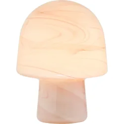 Tischlampe Forrest Metall/Glas hellrosa Ø 19.5cm E14 - Tischlampe