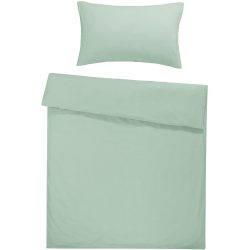 Flair Bettwäschegarnitur Seersucker Grün Stoff 200 cm - Farbe: Mint Green - Material: 100% Baumwolle - Bettwäschegarnitur