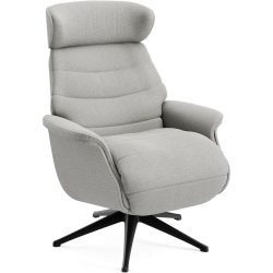 Relaxsessel Cam Grau Metall/Stoff 83 cm 88 cm - Farbe: Matino - 1035 Steel - Material: Stoff/Metall - Möbel Konfigurator: Traummöbel individuell