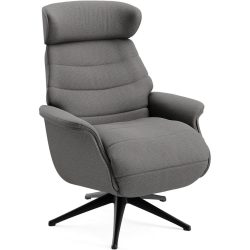 Relaxsessel Cam Grau Metall/Stoff 83 cm 88 cm - Farbe: Matino - 1036 Anthracite - Material: Stoff/Metall - Möbel Konfigurator: Traummöbel individuell