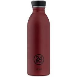 Trinkflasche 24 Bottles Rot Edelstahl 6.5 cm 6.5 cm 500 ml - Farbe: Country Red - Trinkflasche