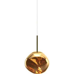 Tom Dixon Pendellampe Melt Kunststoff gold - Material: Polycarbonat - Pendellampe