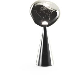 Tom Dixon Tischlampe Melt Portable Kunststoff silber - LED - Lichtfarbe: Warmweiss - Material: PET - Tischlampe- LED Energiesparlampe