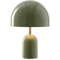 Tom Dixon Tischlampe Bell mossgrün Kunststoff - LED - Lichtfarbe: Warmweiss - Tischlampe- LED Energiesparlampe