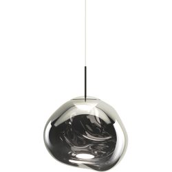 Tom Dixon Pendellampe Melt Kunststoff silber - Material: Polycarbonat - Pendellampe
