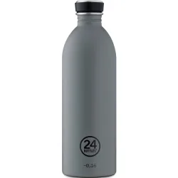 Trinkflasche 24 Bottles Grau Edelstahl 8 cm 8 cm 1000 ml - Farbe: Formal Grey - Trinkflasche