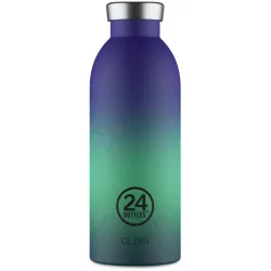 Thermosflasche 24 Bottles Blau Edelstahl 20.4 cm - Farbe: Borealis - Thermosflasche