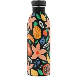 Trinkflasche 24 Bottles Schwarz Edelstahl 6.5 cm 6.5 cm 500 ml - Farbe: Tropical Noir - Trinkflasche