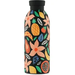 Thermosflasche 24 Bottles Schwarz Edelstahl 20 cm - Farbe: Tropical Noir - Thermosflasche