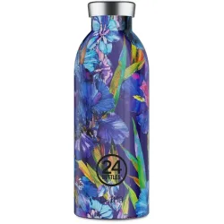 Thermosflasche 24 Bottles Blau Edelstahl 20.5 cm - Farbe: Iris - Thermosflasche