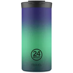 Thermobecher 24 Bottles Blau Edelstahl 18.5 cm - Farbe: Borealis - Thermobecher