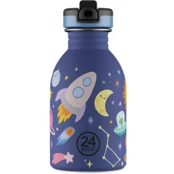 Trinkflasche 24 Bottles Blau Edelstahl 6.5 cm 6.5 cm 250 ml - Farbe: Dunkelblau - Trinkflasche