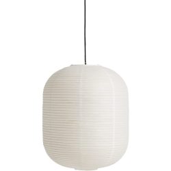 Designer-Pendellampe HAY Paper Shade Oblong D 50 cm - Farbe: Weiss - Material: Papier - Designer-Pendellampe