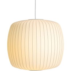 Designer-Pendellampe HAY Nelson Roll E27 D 39 cm - Farbe: Weiss - Material: Polymer - Designer-Pendellampe