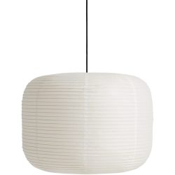 Designer-Pendellampe HAY Paper Shade Donut D 58 cm - Farbe: Weiss - Material: Papier - Designer-Pendellampe