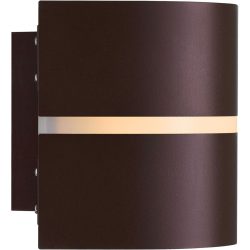 Wandlampe aussen Sibelis Aluminium braun E27 - Wandlampe aussen