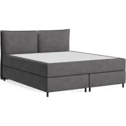Boxspringbett Sørensen 180 x 200 cm - Farbe: Cyber - 66 Graphite - Möbel Konfigurator: Traummöbel individuell zusammenstellen - Boxspringbett