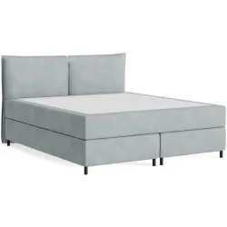 Boxspringbett Sørensen 180 x 200 cm - Farbe: Cyber - 158 Niagara - Möbel Konfigurator: Traummöbel individuell zusammenstellen - Boxspringbett