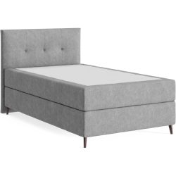 Boxspringbett Sørensen 120 x 200 cm - Farbe: Line - 87 Slate - Möbel Konfigurator: Traummöbel individuell zusammenstellen - Boxspringbett