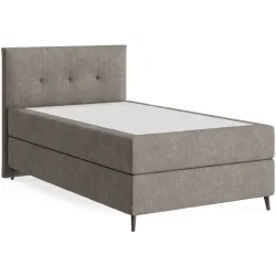 Boxspringbett Sørensen 120 x 200 cm - Farbe: Line - 15 Brown - Möbel Konfigurator: Traummöbel individuell zusammenstellen - Boxspringbett