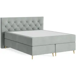 Boxspringbett Sørensen 160 x 200 cm - Farbe: Wish - 193 Eucalyptus - Möbel Konfigurator: Traummöbel individuell zusammenstellen - Boxspringbett