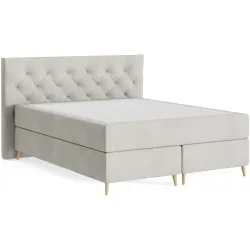 Boxspringbett Sørensen 160 x 200 cm - Farbe: Wish - 214 Herb - Möbel Konfigurator: Traummöbel individuell zusammenstellen - Boxspringbett