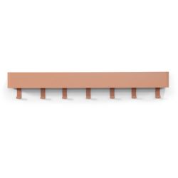 Spinder Design Garderobenleiste Hesta Orange Stahl 12 cm - Farbe: Terracotta - Garderobenleiste