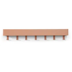 Spinder Design Garderobenleiste Hesta Orange Stahl 12 cm - Farbe: Terracotta - Garderobenleiste