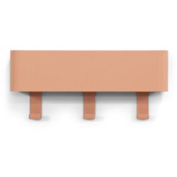 Spinder Design Garderobenleiste Hesta Orange Stahl 12 cm - Farbe: Terracotta - Garderobenleiste