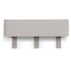 Spinder Design Garderobenleiste Hesta Beige Stahl 12 cm - Farbe: taupe - Garderobenleiste