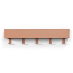 Spinder Design Garderobenleiste Hesta Orange Stahl 12 cm - Farbe: Terracotta - Garderobenleiste