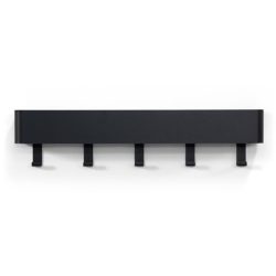 Spinder Design Garderobenleiste Hesta Schwarz Stahl 12 cm - Garderobenleiste