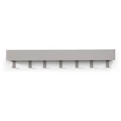 Spinder Design Garderobenleiste Hesta Beige Stahl 12 cm - Farbe: taupe - Garderobenleiste