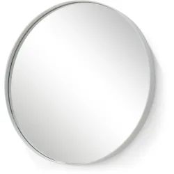Spinder Design Spiegel Hesta Weiss Stahl 60 cm 60 cm - Material: Stahl/Glas - Spiegel