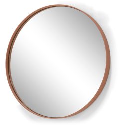 Spinder Design Spiegel Hesta Orange Stahl 60 cm 60 cm - Farbe: Terracotta - Material: Stahl/Glas - Spiegel