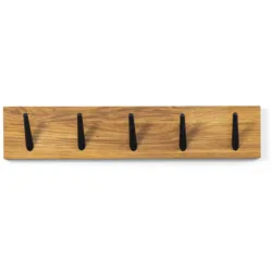 Spinder Design Garderobenleiste Skadi Braun 50 cm - Farbe: eiche - Garderobenleiste
