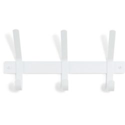 Spinder Design Garderobenleiste Hesta Weiss Stahl 21 cm - Garderobenleiste