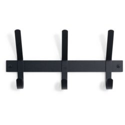 Spinder Design Garderobenleiste Hesta Schwarz Stahl 21 cm - Garderobenleiste