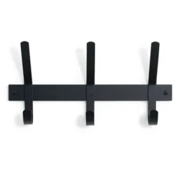 Spinder Design Garderobenleiste Hesta Schwarz Stahl 21 cm - Garderobenleiste